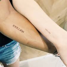 What does date tattoo mean? Matching Date Tattoos For A Couple By Cholo Tattoogrid Net