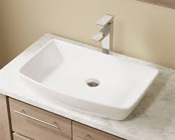 It is wall hung and intended only for corner use. V350 White Porcelain Vessel Sink