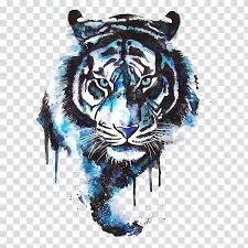 Are you searching for white tiger png images or vector? Black And White Tiger Painting Tiger Drawing Tattoo Art Watercolor Painting Watercolor Tiger Transparent Background Png Clipart Hiclipart
