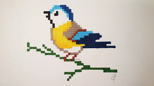 Pixel Art Facile Cute Bird Drawing Very Easy Pixel Art Unicorn Bonus Easy Pixel Art Pixel Art Bird Drawings
