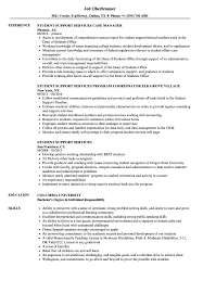 Student Support Services Resume Samples Velvet Jobs