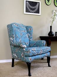 Last Month I Became Obsessed With Finding A Nice Upholstered Chair To Put In My New Home Long Story Short Chair Upholstery Wingback Chair Chair Reupholstery