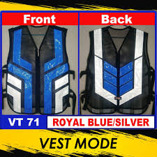 Reflective stripes ensure workers can be seen in low light conditions. Vt 71 Motorcycle Rider High Visibility Safety Vest Reflectorized Vestmode Shopee Philippines