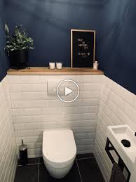 Are you looking for easy bathroom wall decor ideas that will transform a boring space into a beautiful one? Playful Toilet With Portuguese Ceramic Tiles Against The Wall Also Gee Play Ceramic Small Bathroom Makeover Toilet Room Decor Small Downstairs Toilet