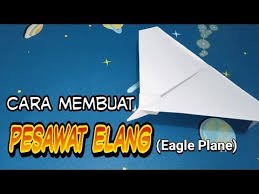 Origami Pesawat Cara Membuat Pesawat Terbang Elang Dengan Mudah Plant Craft Diy Youtube Di 2020 Origami Pesawat Penerbangan