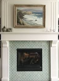 Black And White Mosaic Tile Fireplace Moroccan Fish Scale Tile Moroccan Mosaic Tile Mercury Mosaics Moroccan Fish Scale Moroccan Fish Scale Tile Beach Fireplace