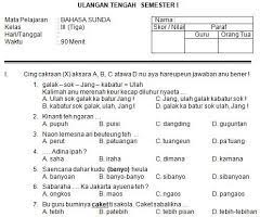 Nah, mau tau bagaimana isi kunci jawaban tematik pada kelas 5 tema 6 subtema 1 pembelajaran 2 simak dibawah ini. Soal Uts Bahasa Sunda Kelas 6 Sd Sgolinados S Ownd