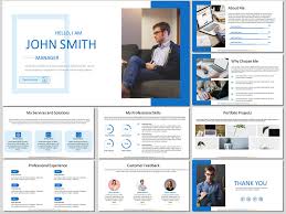 Simple and clean slide layouts; Portfolio Presentation Free Powerpoint Template