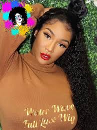 High Quality 100% Virgin Human Brazilian 10a Lace Front Water Wave Wig