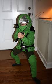 My Little Guy S Homemade Lego Ninjago Halloween Costume Green Ninja Lloyd