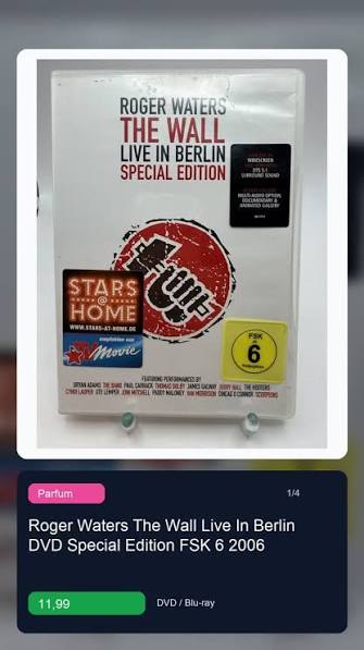 ✨ Roger Waters The Wall Live In Berlin DVD Special Edition FSK 6 2006, 💶  Preis: 11,99 EUR, 🏷️ Kategorie: DVD / Blu-ray, 👉 Jetzt entdecken:  https://www.ebay.de/itm/327129749903, #dvd #bluray ...