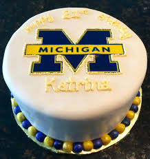 Celebrate the new arrival with a baby shower cake from rashmi's bakery. University Of Michigan Inspired Birthday Cake Cake University Order Cakes Online Cake Online