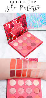 Colour Pop She Palette Review Swatches Of Metallic Rosy Mauve Diy Makeup Palette Peach Makeup Makeup Palette