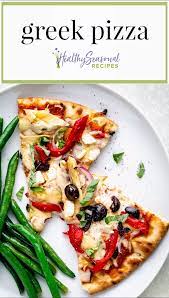 20 Minute Greek Pizza Video Recipe Video Greek Pizza Recipe Greek Pizza Vegetarian Greek Recipes