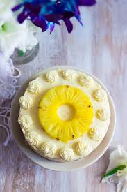Pineapple Cake With Whipped Cream Frosting Eggless Recipe Pineapple Cake Eggless Pineapple Cake Recipes With Whipping Cream