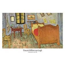 La seconde version a été réalisée en septembre 1889 à st rémy de provence, elle fait 73 x 92 cm, elle est conservée à l'institut des arts de chicago. Vincent Van Gogh Poster La Chambre A Coucher A Arles 1889 61x91 Cm Poster Affiche Enroule Top Prix Fnac