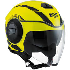 Agv Fluid Equalizer Yellow Fluo Black Helmet