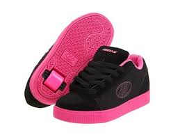 Black And Hot Pink Heelys Brilliant Skates Wheels In Shoes Dc Shoes Women Roller Shoes Girls Shoes