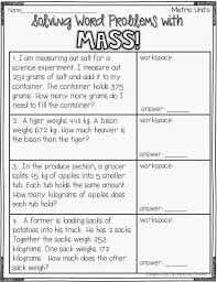 Understanding Mass Through Guided Discovery Word Problems Solving Word Problems Measuring Mass
