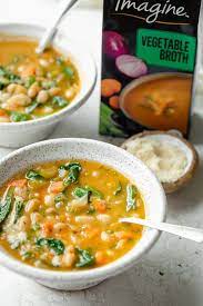 Mediterranean White Bean Soup Vegan Feelgoodfoodie Recipe White Bean Soup Bean Soup White Bean Soup Recipes