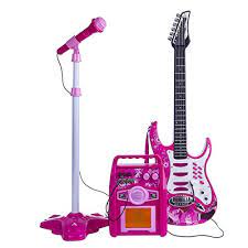 Mrke Guitarra Electrica Ninos Con Microfono Rock Juguete De Instrumentos Musicales Para Infantil Nino Y Nina 3 8 Anos Instrumentos Musicales Para Ninos Juguetes Y Juegos