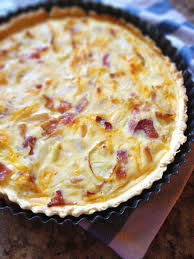 Bacon And Cheddar Tart With Caramelized Onion Recipe By Michelle Keith Recipe Tart Recipes Recipes Breakfast Tart