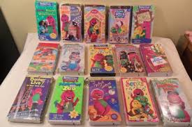 Up for auction, a lot of 5, barney &amp; Ebluejay Lot Of 15 Barney Vhs Video Classic Collection