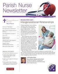 Parish Nurse Newsletter The Lutheran Church Missouri Synod Parish Nurse Lutheran Church Missouri Synod Health Ministry