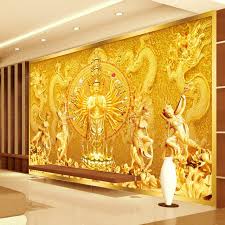 Aliexpress Com Buy Gold Buddha Photo Wallpaper Custom 3d Wall Mural Avalokitesvara Wallpaper Bedroom Living Room Custom Murals Mural Wallpaper 3d Wall Murals The mixed media may be purchased as wall art, home decor, apparel, phone cases, greeting cards, and more.