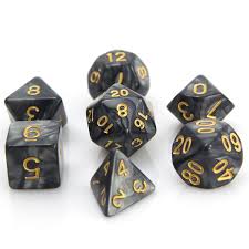 Rpg Set Smoke W Gold Die Hard Dice Store