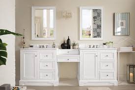 Corner double sink bathroom vanity. 94 De Soto Bright White Double Sink Bathroom Vanity