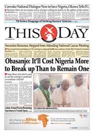 SATURDAY 28TH AUGUST 2021 by THISDAY Newspapers Ltd - Issuu