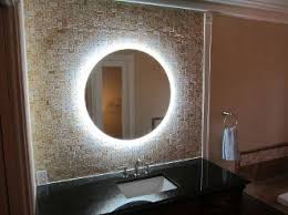 Round 44 Led Side Lighted Mirror Bathroom Mirror Lights Round Mirror Bathroom Lighted Wall Mirror