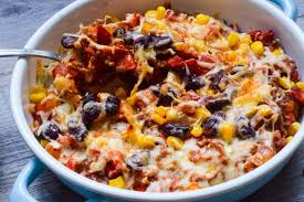 Uberbackener Low Carb Tex Mex Auflauf Mexican Style Rezept Rezepte Low Carb Rezepte Low Carb Abendessen