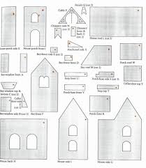 Patterns For Gingerbread Houses Gingerbread House Template Gingerbread House Template Printable House Template