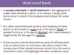 A seed bank is a place where seeds are stored to preserve genetic diversity for the future. Seed Bank Seed Bank Is The Reservoir Of