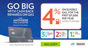 Costco anywhere visa card by citi the standard variable apr for purchases is 15.24%, and also applies to balance transfers and citi flex plan. Gasoline Cash Back Rewards Costco