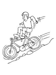 We have tons of printable bike coloring pages to choose from. Downhill On Mountain Bike Coloring Page From Cycling Category Select From 24851 Printable Crafts Of Ca Coloring Pages Sports Coloring Pages Printable Coloring