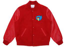 Supreme Gonz Ramm Varsity Jacket Red Supreme Cloth