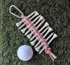 Golf Tee Holder Golf Gift Paracord Golf Tee Holder Tee Etsy Unique Golf Gift Golf Gifts Golf Tees