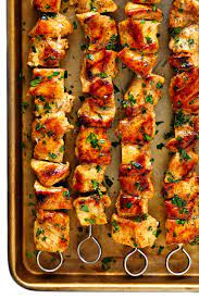 The Juiciest Grilled Chicken Kabobs Easy To Make With Whatever Seasoning Blends You Prefer And Always Grilled Chicken Kabobs Grilled Dinner Kabob Recipes