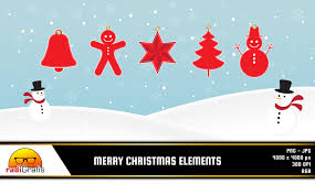 Download Merry Christmas Elements Clip Art Graphic By Radigrafis Creative Fabrica SVG Cut Files