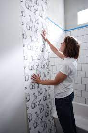 Jackalope Wallpaper Over Textured Walls One Little Minute Blog 20 Bathroom Wallpaper Trends Textured Walls Wallpaper Trends