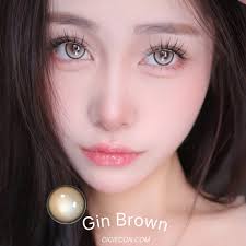 Gin Brown 金灿灿棕珠子‼️🧡💛 上眼气质感一绝#我见犹怜🥺纯粹剔透扛不住的深邃温柔水光！！ Gin Grey 恰到好处的清新奶灰狗狗眼