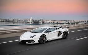 Wallpaper Sports Car White Lamborghini Aventador Svj Lamborghini Aventador Lamborghini Sports Cars Luxury