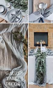 Gaze Tischlaufer Hochzeitsdeko Event Herzstuck Laufer Kasetuch Empfang Empfang Event Wedding Tablecloths Table Runners Wedding Wedding Table