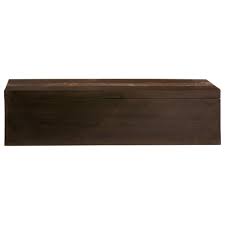 Massief Mangohouten Voeteinde Met Koffer B 120 Cm Java Bout De Lit Lit Coffre Lit