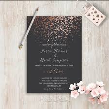 Elegant Wedding Invitations Simple Rose Gold Grey Wedding Invitation Set Modern Wedding Invitation Suite Rose Gold Glitter Hochzeitseinladung Elegante Hochzeitseinladungen Und Einladungen Hochzeit