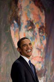 File Barack Obama In Front Of Portrait Of Abraham Lincoln 2 12 09 Jpg Wikimedia Commons