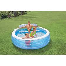 Jardin Intex 57190np Piscine Gonflable Avec Fauteuil 224x216x76 Cm 590l
